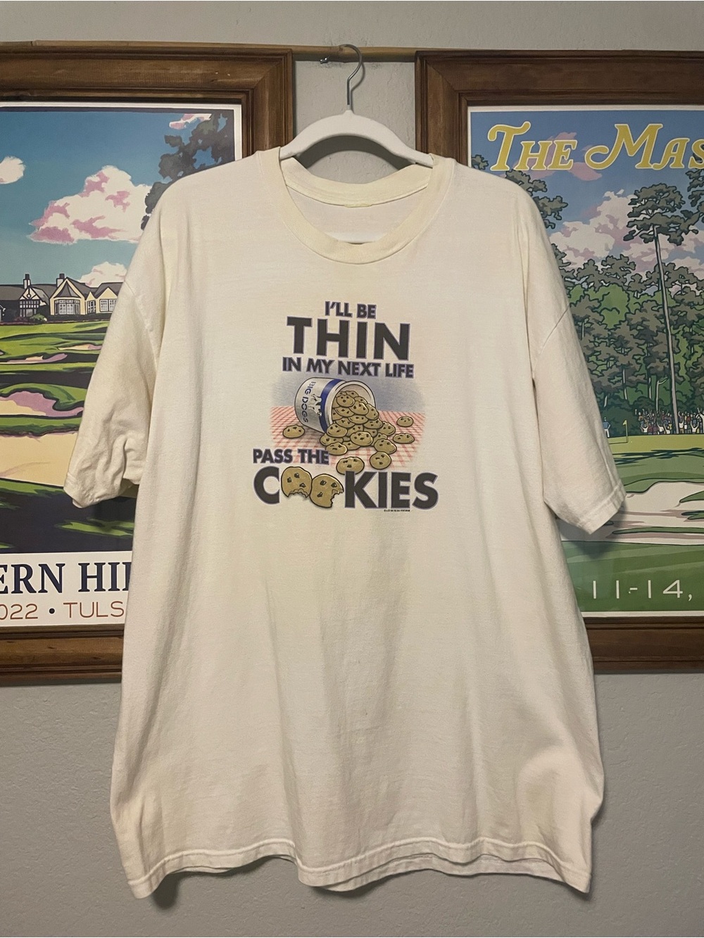 2001 Big Dog Sportswear “I’ll Be Thin In My Next Life” Cookies T Shirt XL